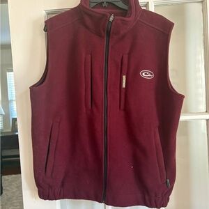 Drake Men's Maroon Fleece Vest***LIKE NEW***